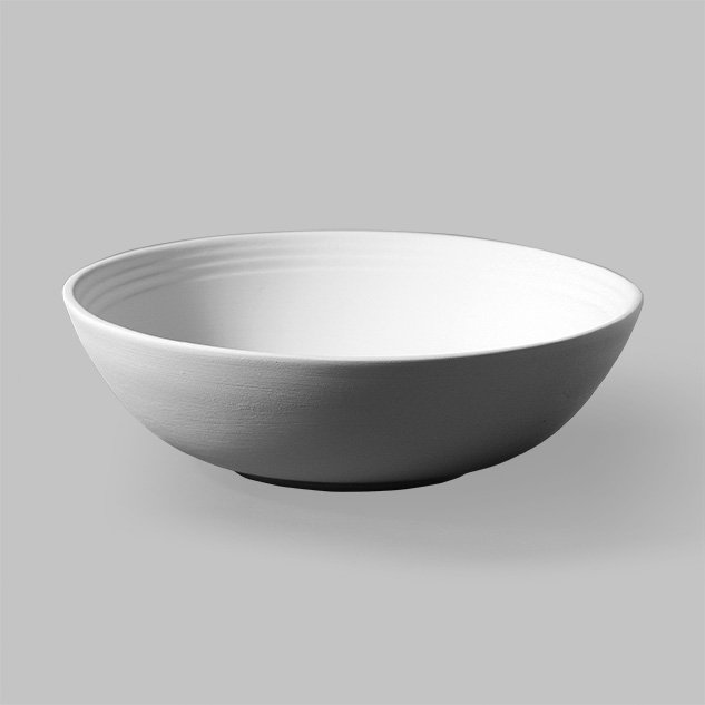 SB106 Mayco Stoneware Bisque Rimmed Bowl